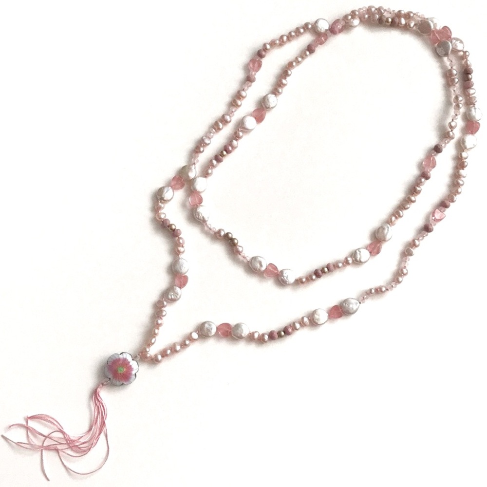 NWOB Energy Muse Aphrodite Genuine Pearl Necklace for Beauty, Love, and Passion